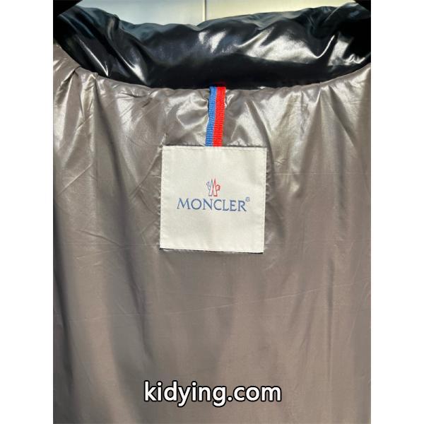 MONCLER ブラックダウン スクエアロゴ 秋冬ファッショナブル モンクレール コピージャケット トレンディ-7