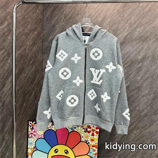 LOUIS VUITTON スーパーコピー 柔和 モダン モノグラム フルジップ パーカー ルイヴィトン-0