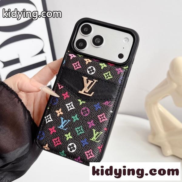 LOUIS VUITTON 激安 ルイ・ヴィトン iPhoneケース カードケース一体型 モノグラム メタルロゴ 収納力抜群 人気アイテム-2