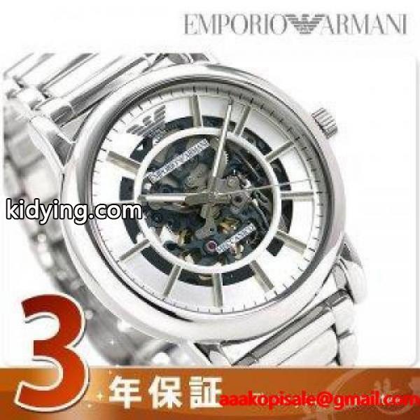 エンポリオ アルマーニ メンズ 腕時計 自動巻き 43mm AR60006 EMPORIO ARMANI スケルトン :AR60006:腕時計のななぷれ - 通販ショッピング-0