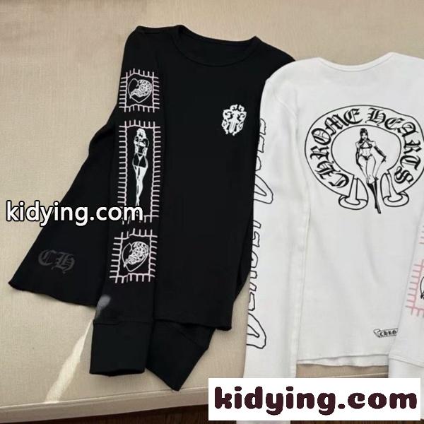2026新作 CHROME HEARTS 激安 クロムハーツ ワッフル 長袖Tシャツ ロングスリーブ クルーネック-1
