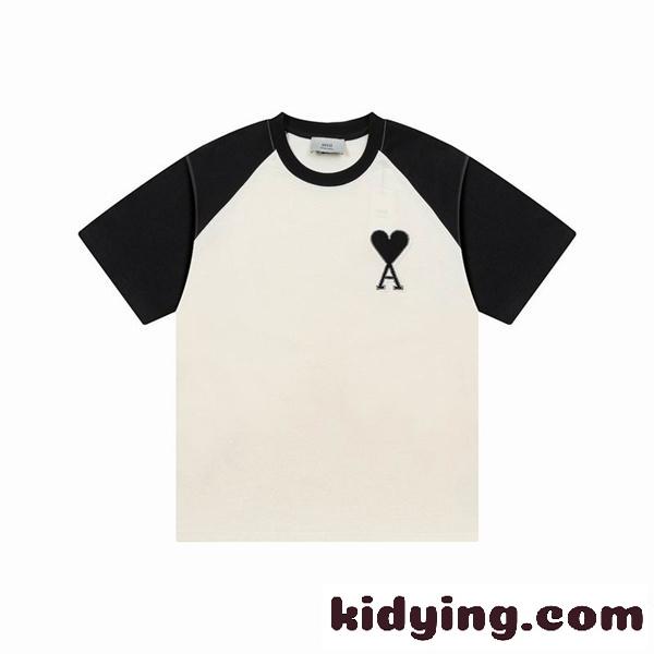 AMI PARIS 【ギフトにも最適】上質なコットン100% 2026新作 アミ パリス tシャツコピー-1