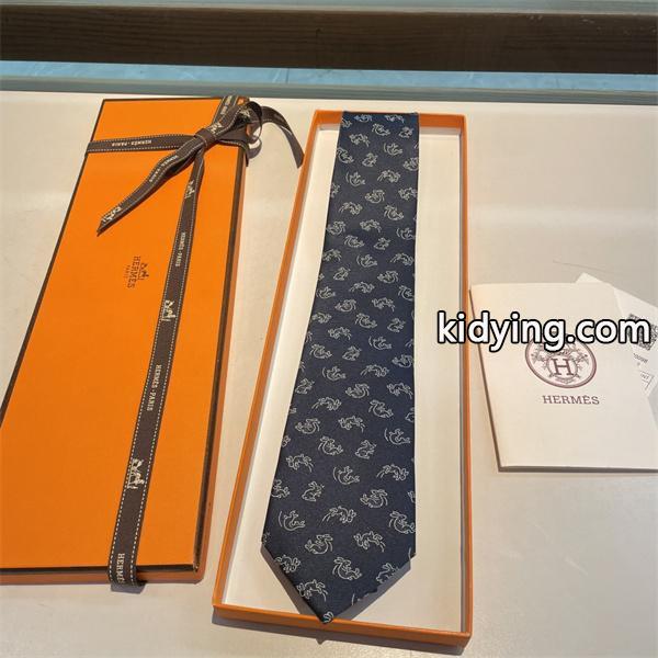 エルメス激安メンズ新作総柄ネクタイ斜紋シルク手工仕立て遊び心あるモチーフ上品で洒落感たっぷり-0