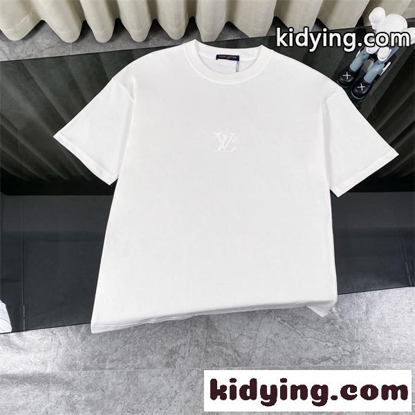 LOUIS VUITTON 半袖Tシャツ ベーシック 落ち着き 大人コーデ 快適 着回し力抜群 ルイヴィトン 偽物-1