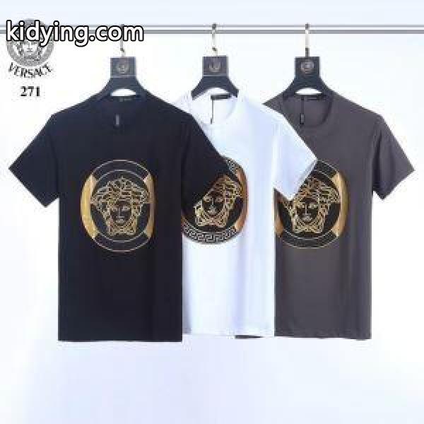 リラックスした雰囲気に ヴェルサーチTシャツ/半袖 3色可選 2019SS VERSACE 素敵カジュアル春夏新品_ヴェルサーチ VERSACE_ブランド コピー 激安(日本最大級)-0