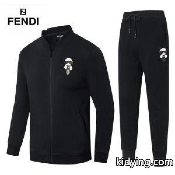 3色可選 多色使いが魅力の フェンディ FENDI 2018最新入荷 上質な素材採用 上下セット_フェンディ FENDI_ブランド コピー 激安(日本最大級)-1