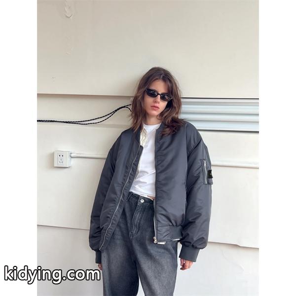 STONE ISLAND ストーンアイランド コピー ネイビー シルエット 着回し力抜群 中綿ジャケット-1