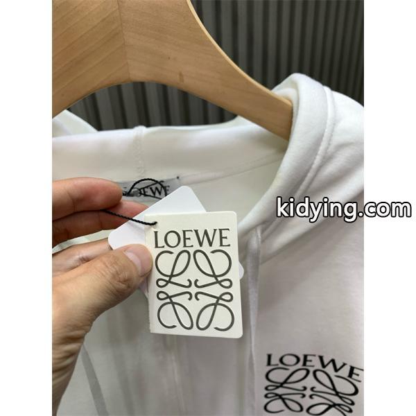 ロゴ刺繍 LOEWE ロエベ コピー ジップパーカー 裏起毛 シンプル 注目-4