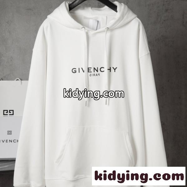 2026新作 GIVENCHY 激安 ジバンシィ 反転ロゴ プルオーバーパーカー オーバーサイズ フーディー-0