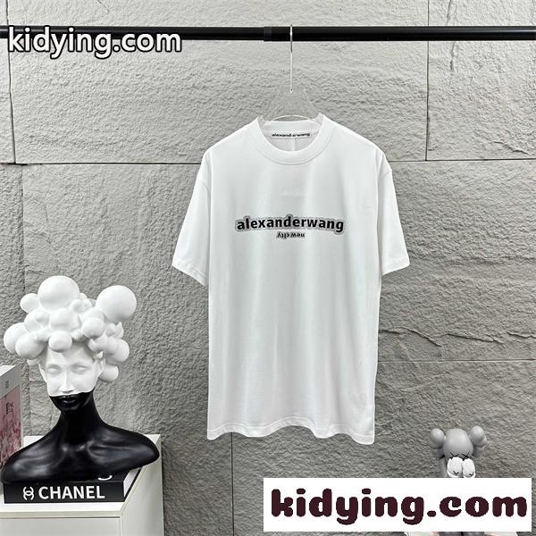 半袖Tシャツ プリント 清潔感 シンプル アレキサンダーワン コピー Alexander wang ベーシック 2026新作-0