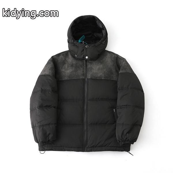 人気お洒落☆Supreme  25FW LEATHER YOKE PUFFER JACKETシュプリームダウンジャケットコピー 防寒性抜群-3