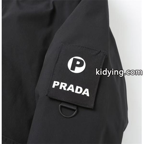 冬新作 ホワイト マルチポケットデザイン 機能的 防水 Prada プラダ コピー ダウンジャケット-5