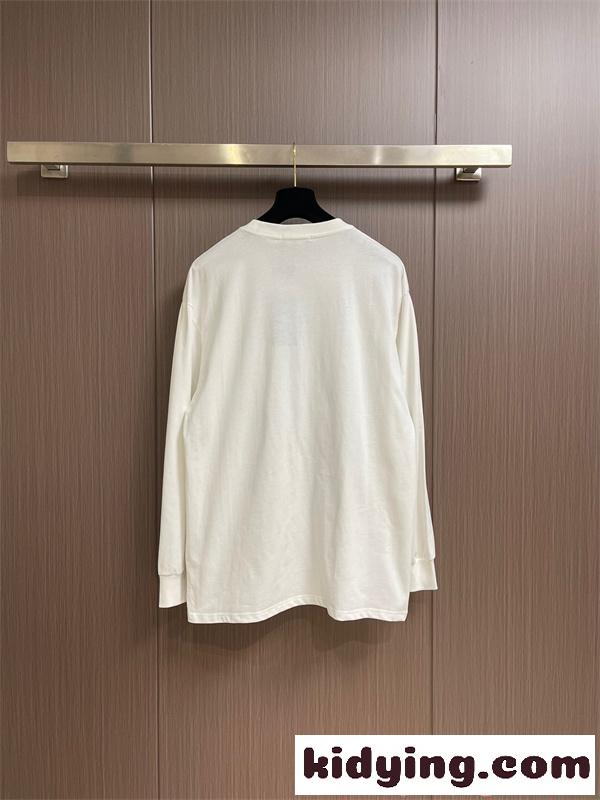 長袖Tシャツ Alexander wang ミニロゴ アレキサンダーワン コピー クリーンスタイル ゆったりシルエット 春秋-1