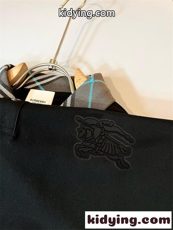 ロゴ刺繍 チェック襟デザイン 大人カジュアル 清潔感コーデ BURBERRY バーバリー コピー ポロシャツ 注目-5
