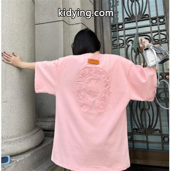 Louis Vuitton LV✖️Chromeheartsクロムハーツ ボディーロサンゼルス限定モデルTシャツ肌触りがいいメンズ半袖Tシャツ_クロムハーツ CHROME HEARTS_ブランド コピー 激安(日本最大級)-0