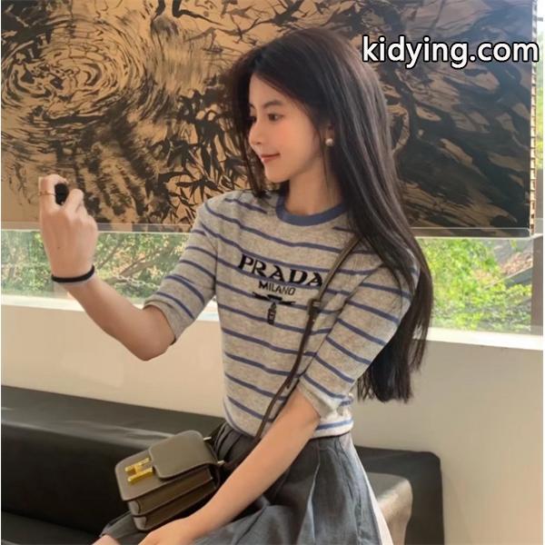 人気レディース プラダｔシャツコピー PRADA 丸首-0