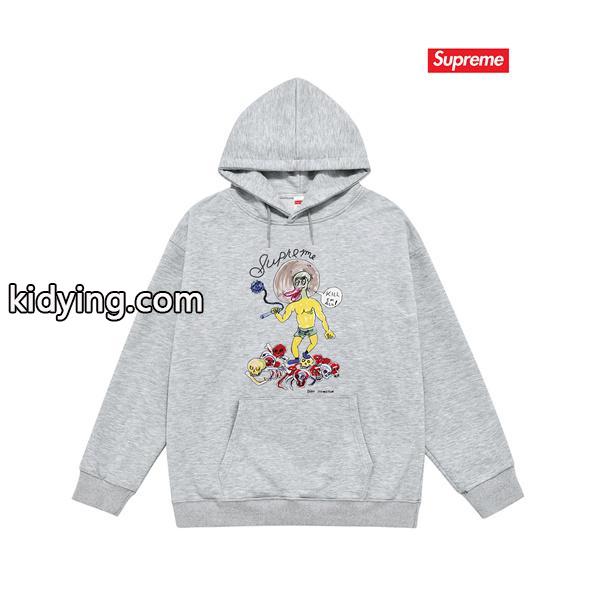 SUPREME シュプリーム コピー 秋冬対応 肌触り良好 ホワイト 数量限定 パーカー-4