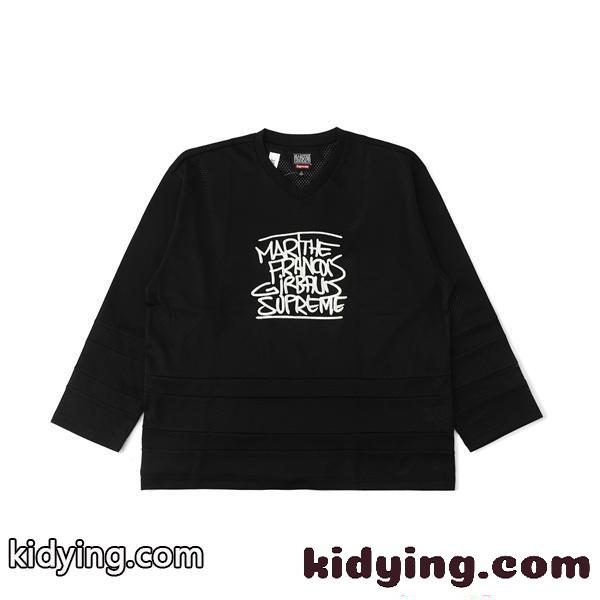 長袖Tシャツ 秋 春 ストリート ゆったり ロゴ風 カジュアル 人気 SUPREME シュプリーム コピー-1