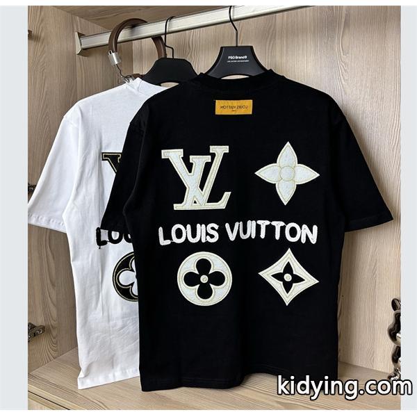 ルイ ヴィトン LOUIS VUITTON 流行 トレンド 半袖Tシャツ 2色可選 最高級品質のブランド コピー 激安(日本最大級)-0