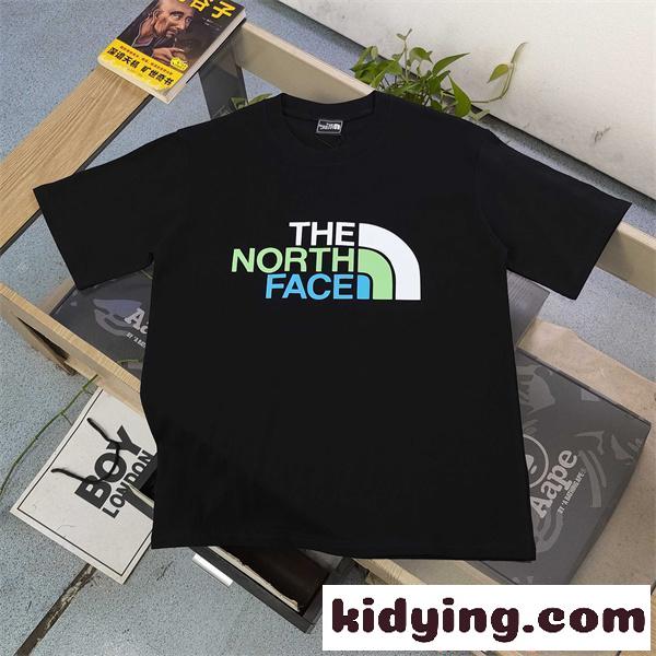 注目急増 ホワイト グラデーション THE NORTH FACE ザノースフェイス コピー スポーツミックス トレンド 半袖Tシャツ-2