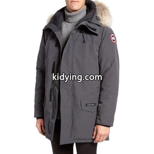 カナダグース メンズ ダウンジャケット アウター Langford Slim Fit Down Parka with Genuine Coyote Fur Trim Graphite :dp3-389526-5404:フェルマート エフ fermart ef - 通販ショッピング-0