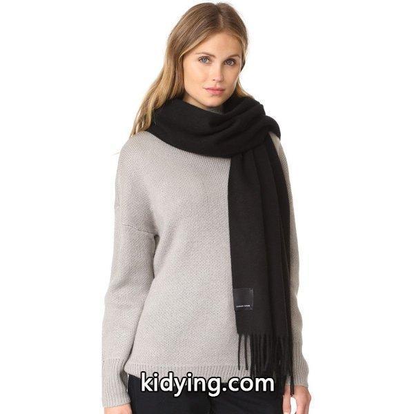カナダグース レディース マフラー・スカーフ・ストール Solid Woven Scarf Black :lb-canad30178-00a:フェルマート fermart 1号店 - 通販ショッピング-0