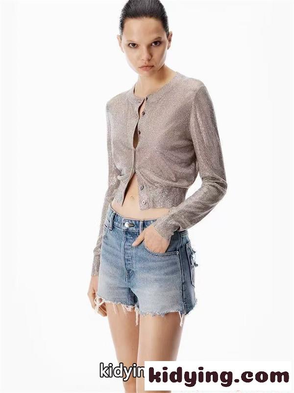 2026上品& Alexander Wangアレキサンダーワンショットジーンズコピー人気ハイウエスト-2