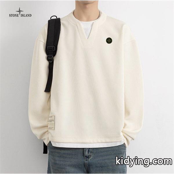 STONE ISLAND コピー トレーナー シンプル スウェットシャツ 素敵 ストーンアイランド-0