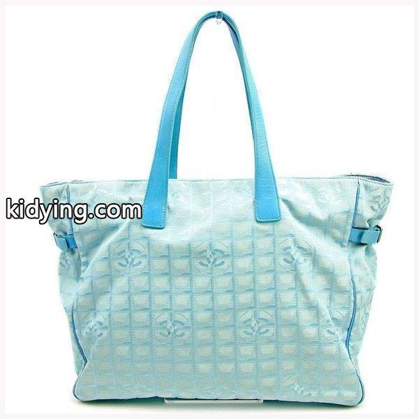 Chanel バッグ トートバッグ ニュートラベルライン トート ブルー シルバー レディース メンズ Bag 通販-0