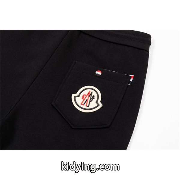 人気 ブラック アイコン刺繍デザイン 上質素材 2025秋冬必須 モンクレール スーパー コピー Moncler スウェットパンツ-7