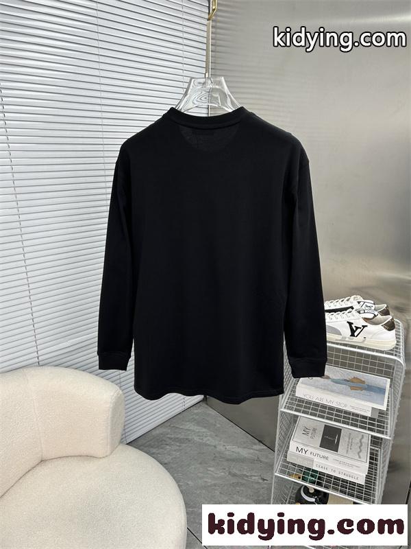 話題 ブラック ロゴデザイン ミニマル 快適 CELINE セリーヌ コピー 長袖Tシャツ-2
