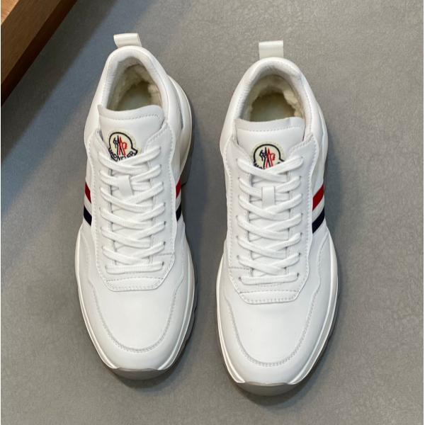 MONCLER 激安 Promyx Space ハイカットスニーカー メンズ レディース 羊毛ライニング 厚底 レザースニーカー 撞色デザイン-9