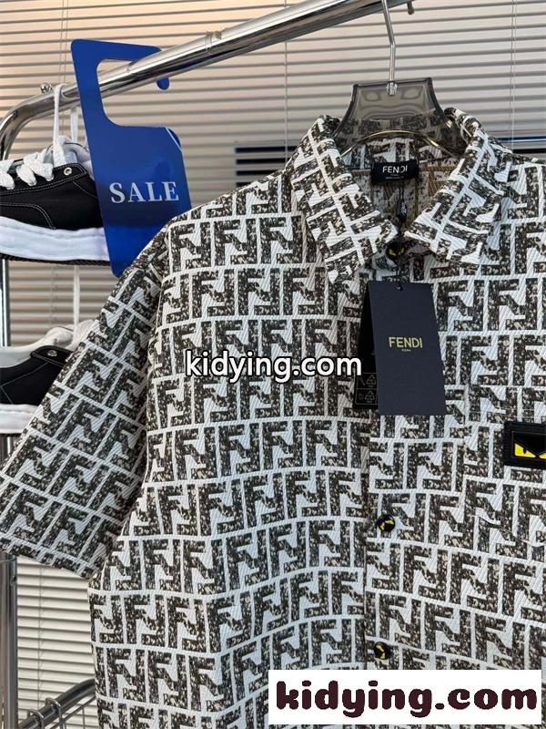 FF総柄デザイン ラグジュアリーコレクション リゾートスタイル FENDI フェンディ コピー 半袖シャツ ユニセックス-2