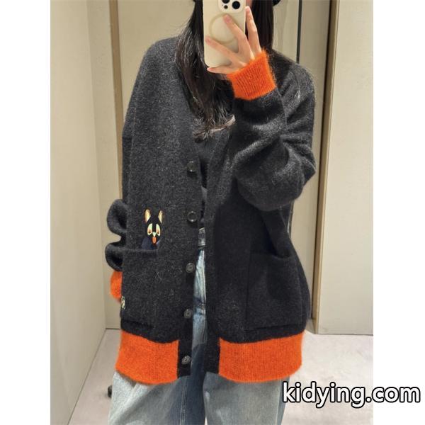 LOEWE ロエベ コピー プレミアム品質! ブラック カーディガン 当店イチオシ 注目-4