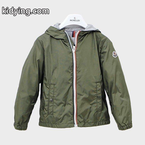 モンクレール MONCLER キッズ 子供服 NEW URVILLEPEINT フード付 ナイロン ジャケット ブルゾン カーキ-0