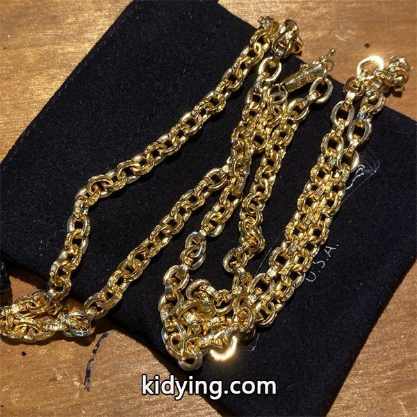 CHROME HEARTS スーパーコピー ネックレス ゴールドクロス セーフティピン デザイン ダイヤモンド付き クロムハーツ 通販ショッピング-0
