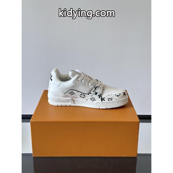 新品Lv Trainer❤ルイヴィトン靴コピーMonogram Flowersメンズスニーカー2026流行りファッション-4
