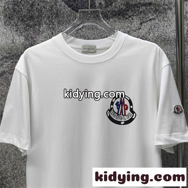 ロゴパッチ クリーンスタイル デイリー使い MONCLER モンクレール コピー 半袖Tシャツ センス漂う一着-4