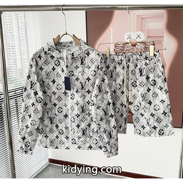 目周り抜け感ヴィトンメンズ服LOUIS VUITTONスーパーブランドコピーセットアップ-0