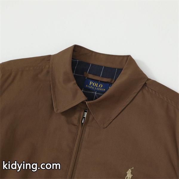 POLO Ralph Lauren コピー 激安 ラルフローレン 哈林顿ジャケット メンズ レディース兼用 ブラウン 綿100% 刺繍ロゴ RL12168 カジュアル アウター 易梦玲同款-2