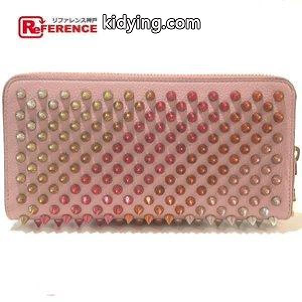 Christian Louboutin クリスチャンルブタン 1185063 スパイクスタッズ パネトーネ 長財布(小銭入れあり) ピンク レディース 新品同様【中古】 :106507-15191-1:リファレンス コレクション - 通販ショッピング-0