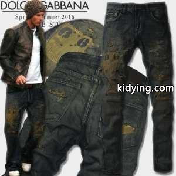HOT新作登場ドルガバデニム メンズスキニーデニムパンツDOLCE&GABBANA ジーンズダメージ-0