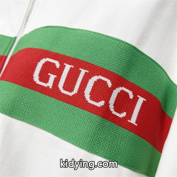 グッチ コピー 2025秋冬 大人モード ブラック GUCCI ロゴライン ジップアップジャケット-5