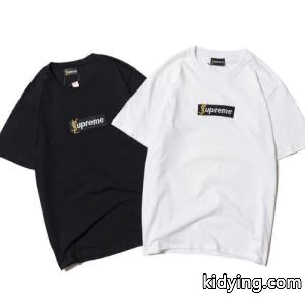 細身のシルエット 2018春夏新作 半袖Tシャツ シュプリーム SUPREME 2色可選 選べる極上_半袖Tシャツ_メンズファッション_スーパーコピーブランド激安通販 専門店-0