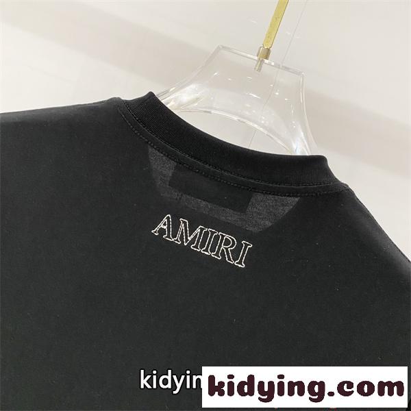 アミリ コピー ユニセックス 半袖Tシャツ ポケット付き ミニロゴ シンプル デイリーコーデ AMIRI-6