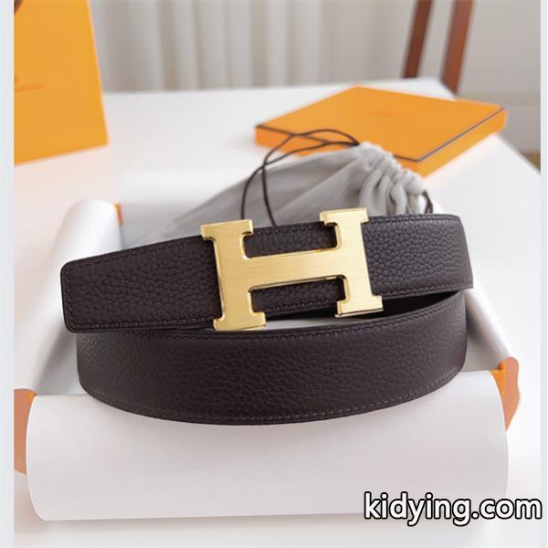 ❤エルメスベルトコピー☆Hermès人気ファッション 100%品質保証3.2cmメンズコーヒー色希少新作-0