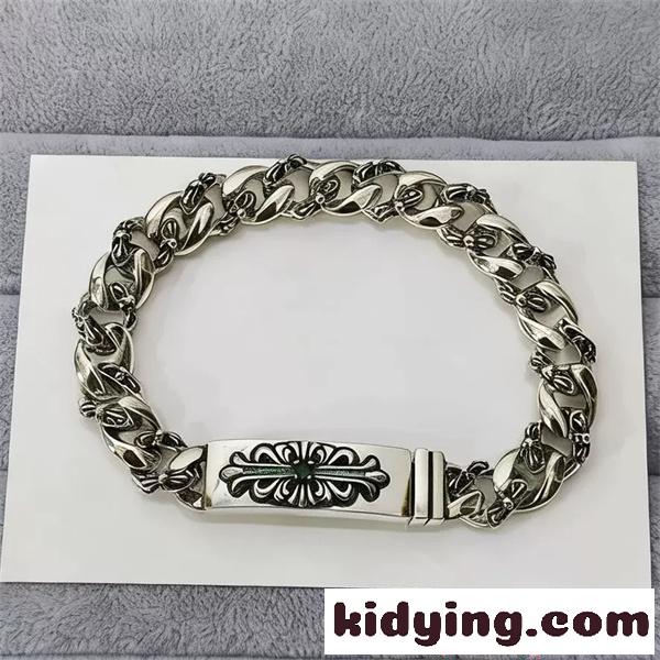 お洒落2色♥クロムハーツブレスレットコピーCHROME HEARTS アクセサリー人気ゴールド色☆シルバー-3