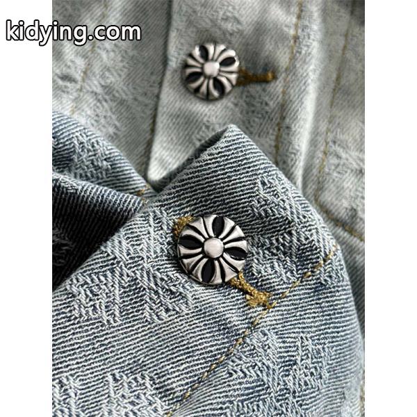 期間限定 デニムジャケット グレー プレミアム 定番 CHROME HEARTS クロムハーツ コピー-5