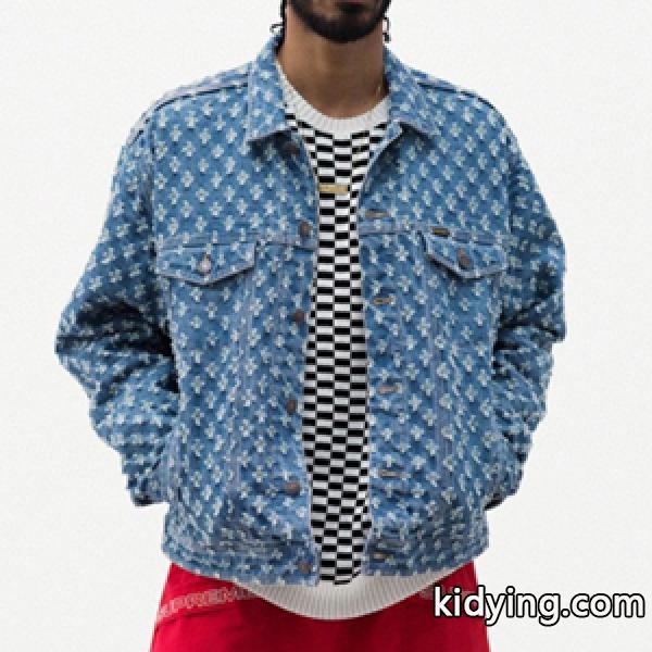 Supreme SS20 Week 10 Hole Punch Denim Trecker Jacket シュプリーム コピー デニムジャケット-0
