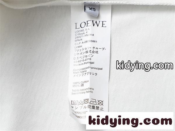 人气上昇 ブラック 刺繍 モードストリート 半袖Tシャツ LOEWE ロエベ コピー-7